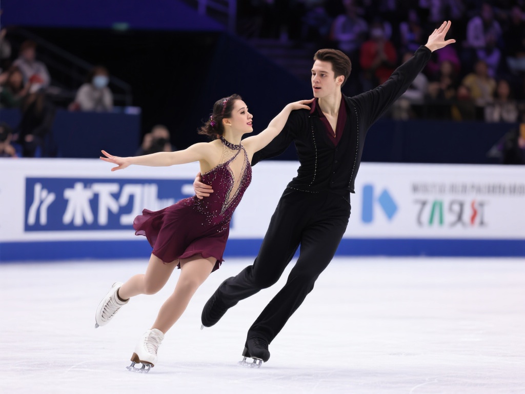 世界花样滑冰锦标赛双人短节目精彩角逐 花样滑冰是一项集竞技与艺术于一体的运动,