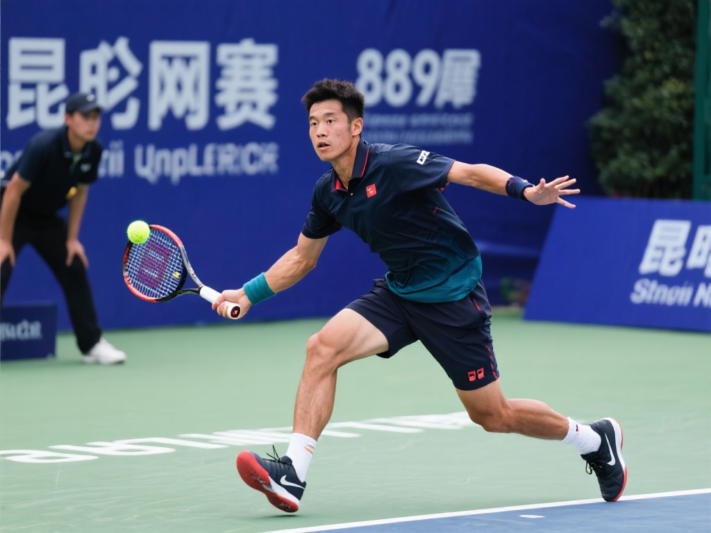 在今年的昆网男单比赛中，柏衍展现了惊人的